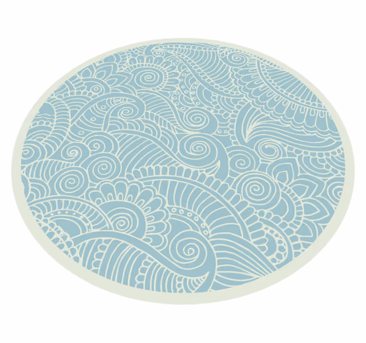 Deniz mandala vinil halı - TenStickers
