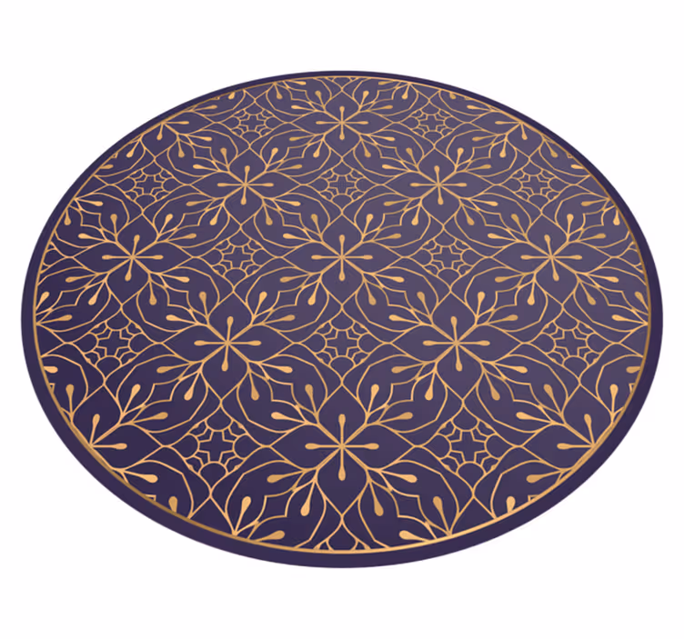 Mandala zarif vintage mandala vinil halı - TenStickers