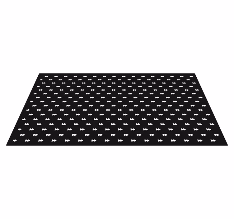 Tek renkli papyon çizgili pvc halı - TenStickers