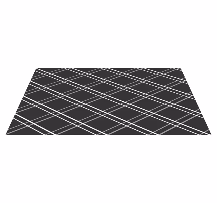 Geometrik çizgi desenleri geometrik pvc halı - TenStickers