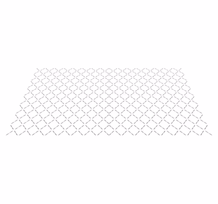 Sürekli çizgi deseni geometrik pvc halı - TenStickers