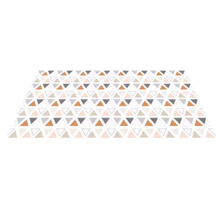 üçgen desen tasarımı geometrik pvc halı - TenStickers