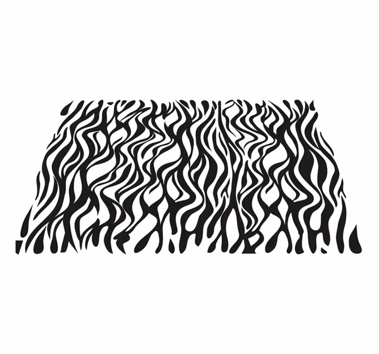 Zebra arka plan hayvan baskı vinil halı - TenStickers