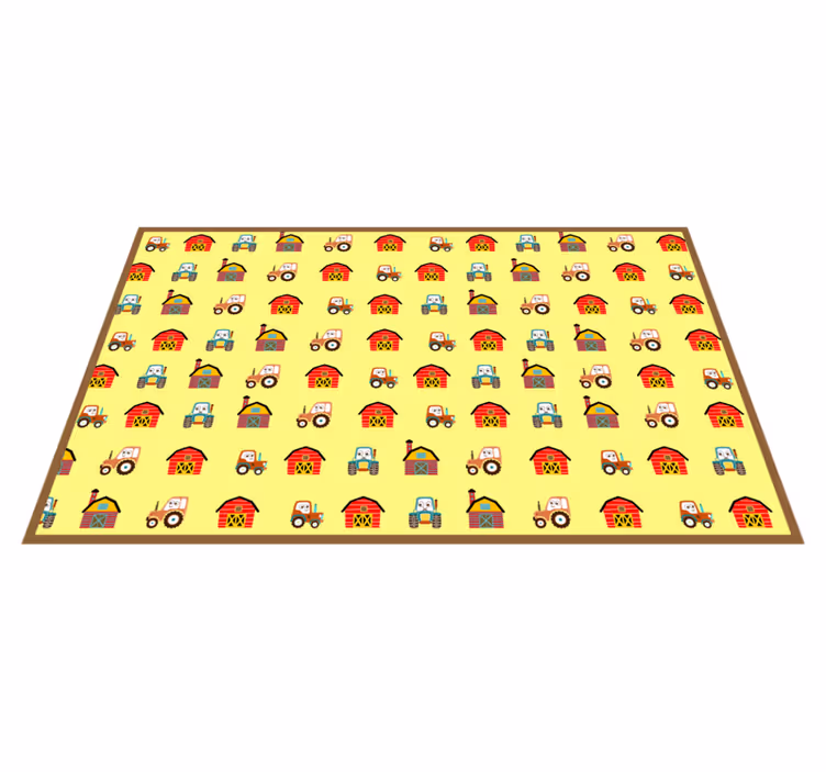 çiftlik eğlencesi çocukta pvc halı - TenStickers
