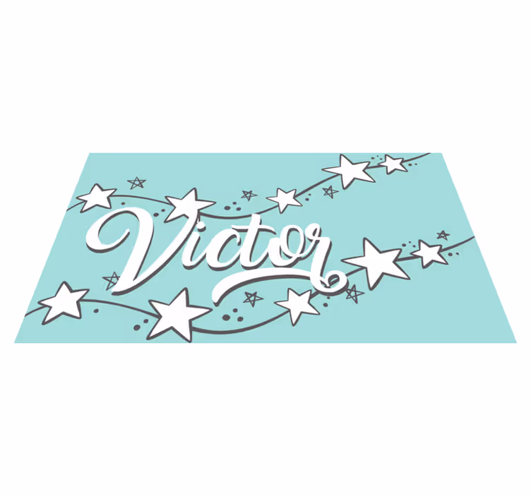 özelleştirilebilir yıldız tozu isimlerle pvc halı - TenStickers