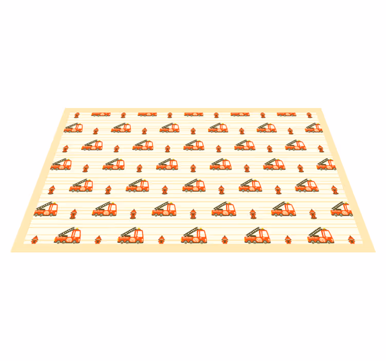 Eğlenceli ulaşım teması pvc halı - TenStickers