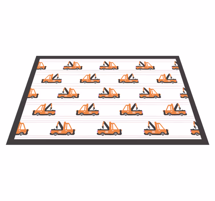 Oyuncak vinç desen pvc halı - TenStickers