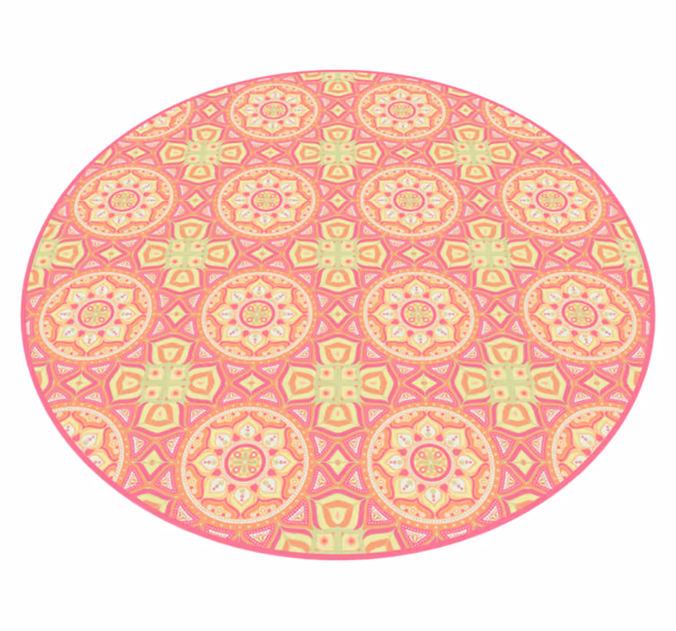 Mandala desen daire mandala pvc halı - TenStickers