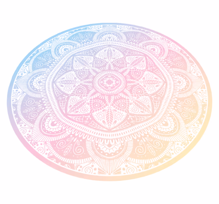 Degrade mandala mandala pvc halı - TenStickers