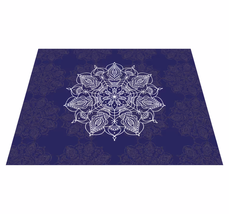 Mandala manevi lotus mandala vinil halı - TenStickers