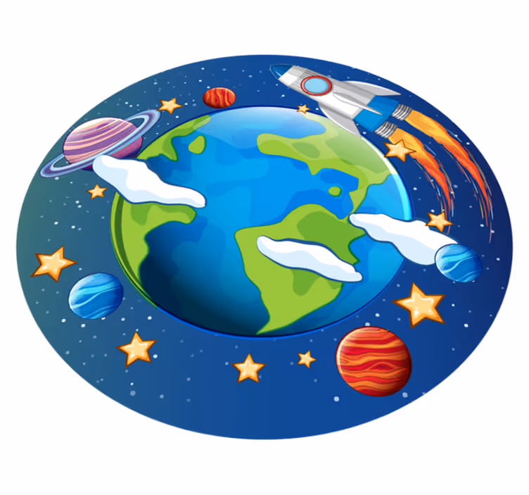 Galaxy çocuklar orijinal vinil halı - TenStickers
