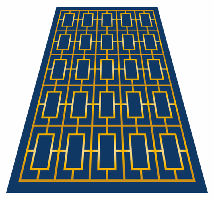 Geometrik gelişmişlik geometrik pvc halı - TenStickers