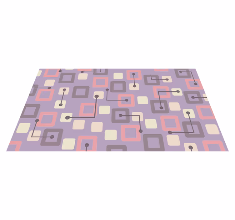 Geometrik pvc halı geometrik devre tasarımı - TenStickers