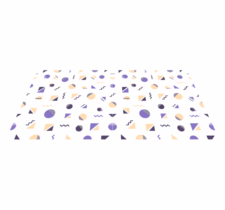 Renkli geometrik şekiller geometrik kilimler - TenStickers