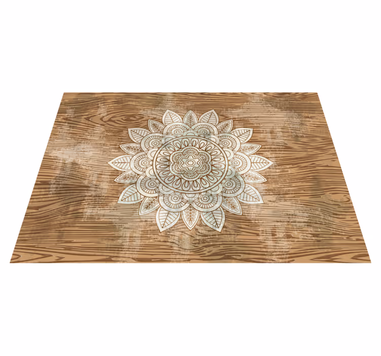 Mandala odak noktası mandala pvc halı - TenStickers