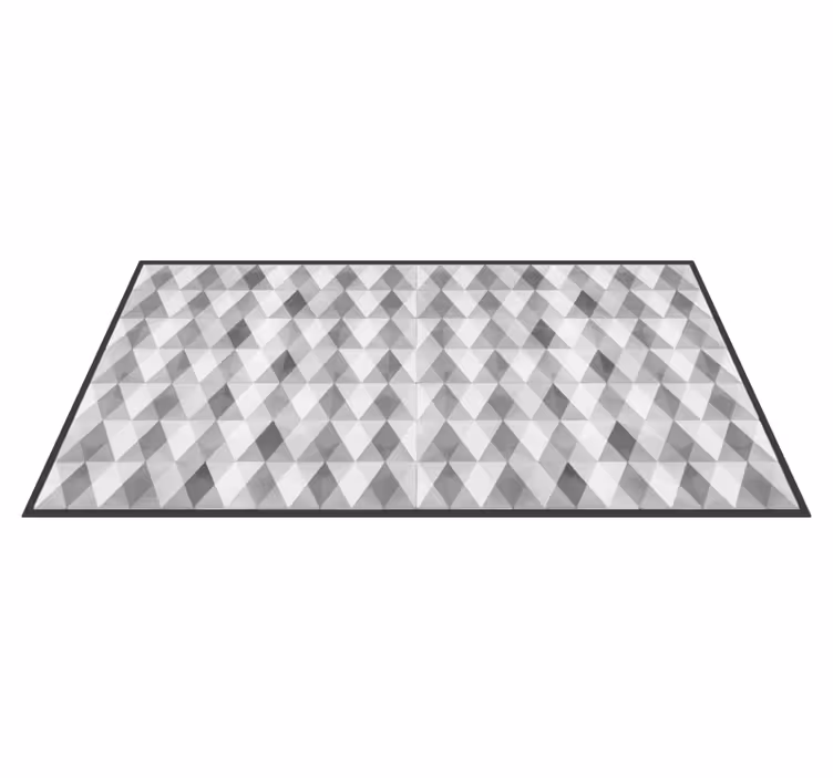 üçgen deseni geometrik pvc halı - TenStickers