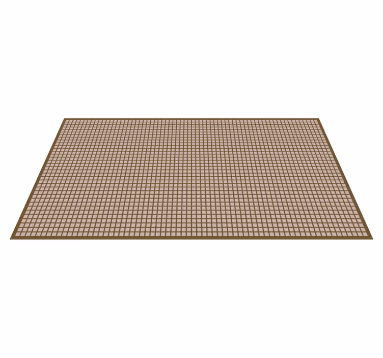 Geometrik ızgara deseni çizgili pvc halı - TenStickers