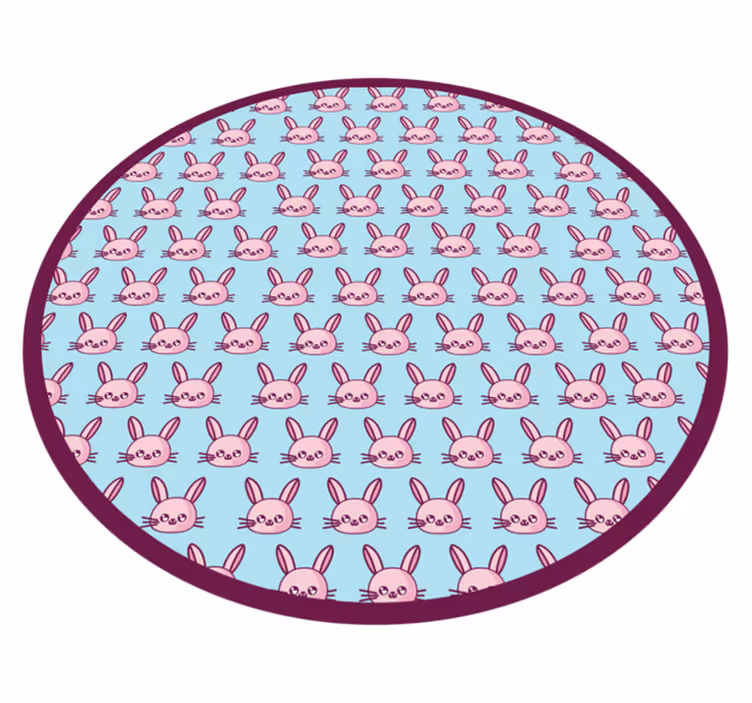 Tavşan oyun alanı bebek pvc halı - TenStickers