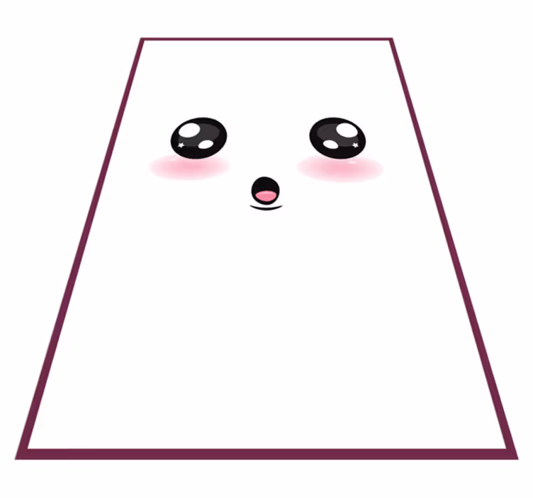 Sevimli anime gözleri genç vinil halı - TenStickers