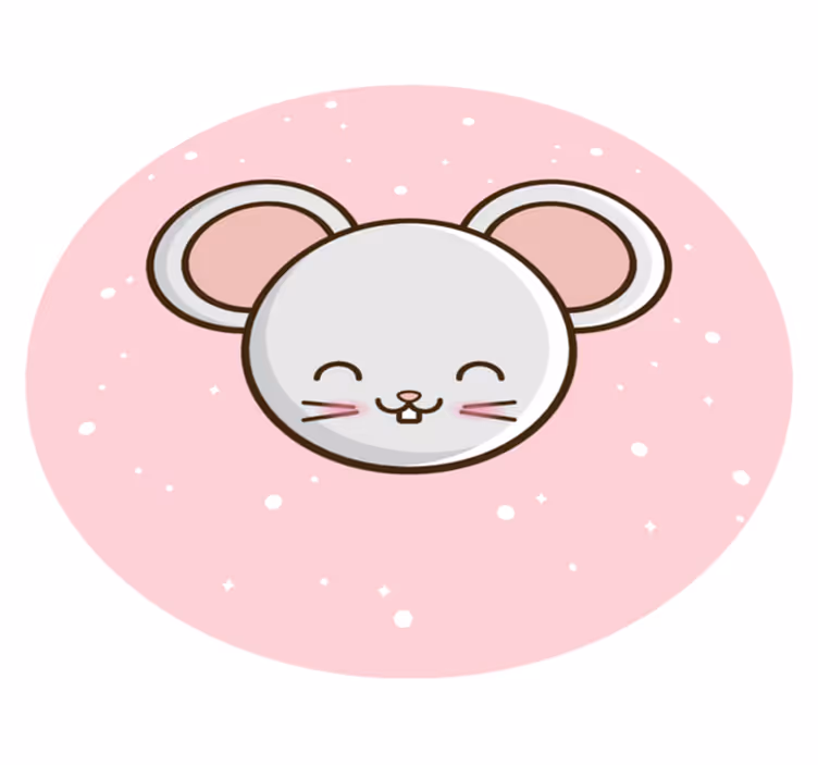 Sevimli anime fare hayvan kilim - TenStickers