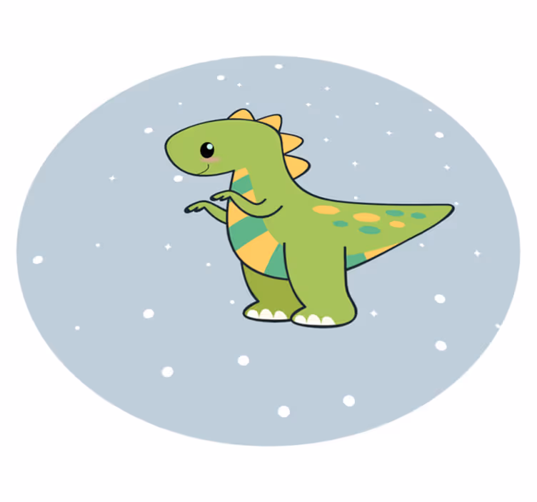Anime dinozor hayvan kilim - TenStickers