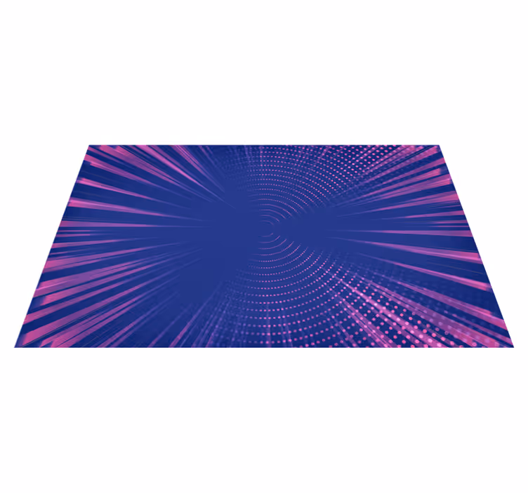 Optik parlaklık geometrik pvc halı - TenStickers