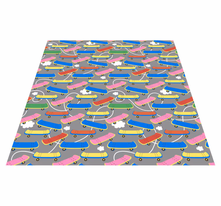 Kaykay deseni pvc halı - TenStickers