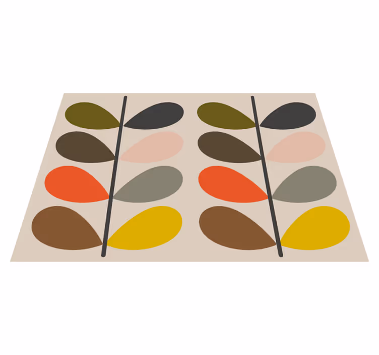 Orla kiely modern vinil halı - TenStickers