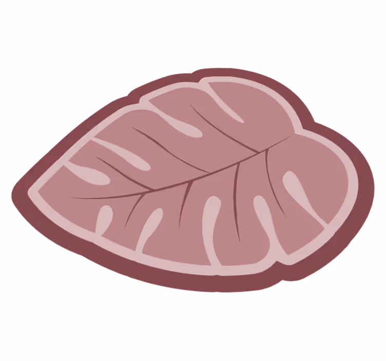 Pembe monstera yapraklı çiçekli halı - TenStickers