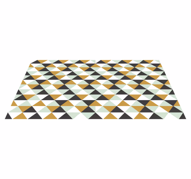 üçgen mozaik düzenlemesi geometrik pvc halı - TenStickers