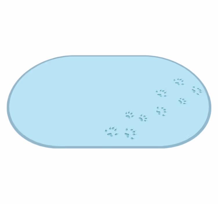 Donmuş pawprint vinil halı - TenStickers