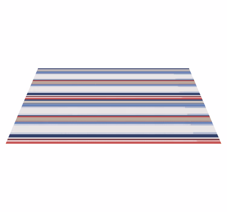 Modern mavi tonları çizgili pvc halı - TenStickers