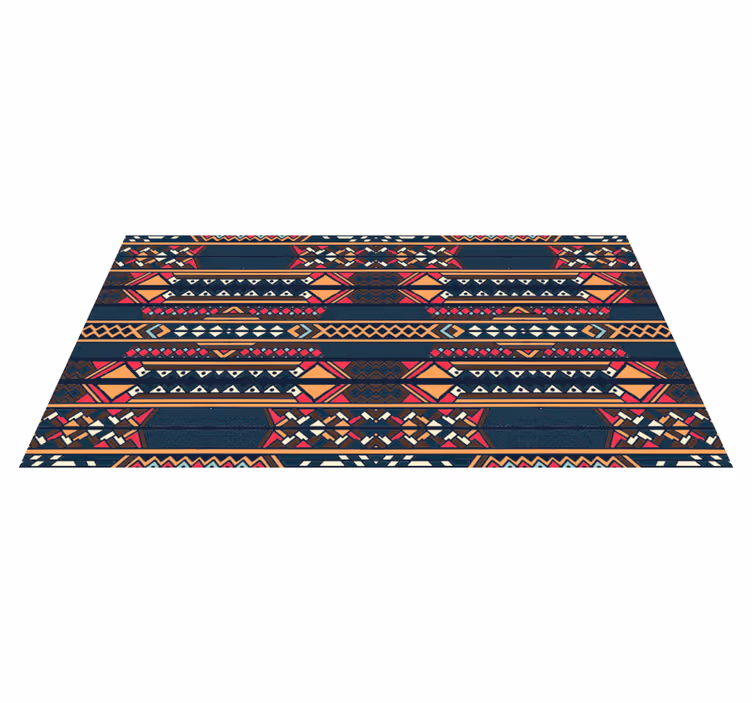 Ghananian stripes vinil halı çizgili halı - TenStickers