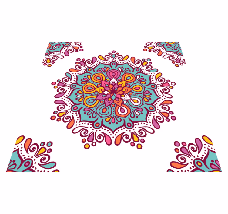 Mutfak yer karoları için mandala - TenStickers