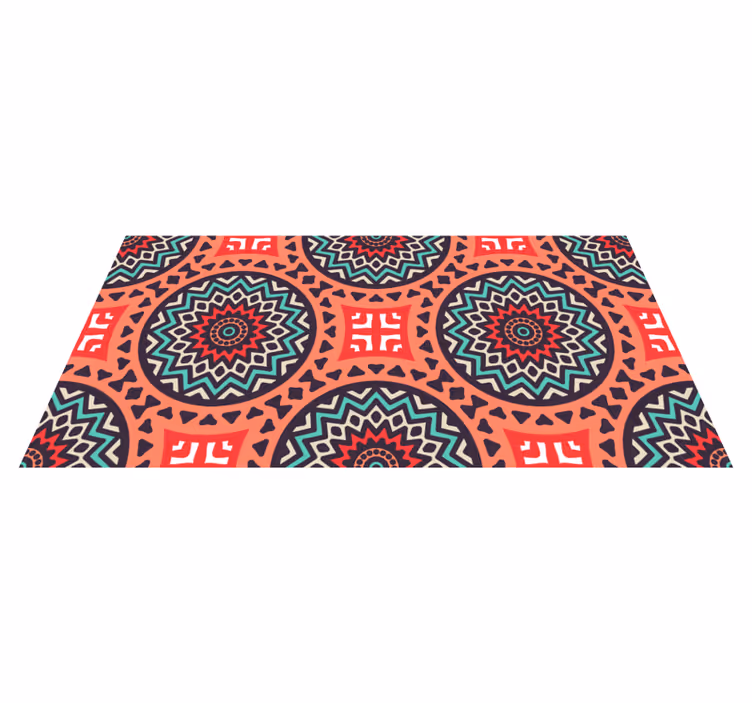Meksika folklor süsleri mutfak vinil kilim - TenStickers