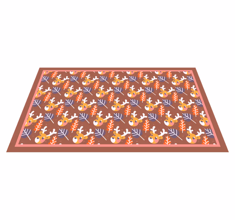 Bebek geyik tasarımı Noel pvc halı - TenStickers