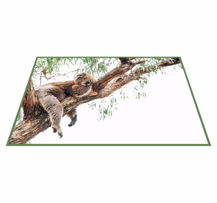 Uyku koala hayvan vinil kilim - TenStickers