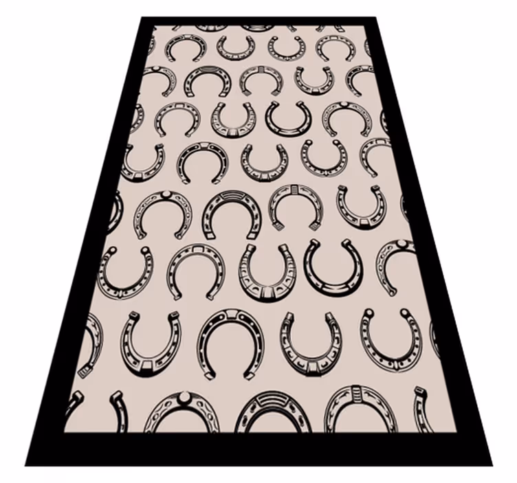 At nalı deseni mozaic pvc halı - TenStickers