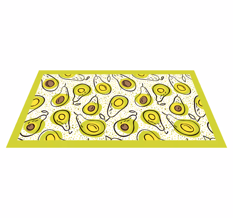 Avokado desen mutfak yer karoları - TenStickers
