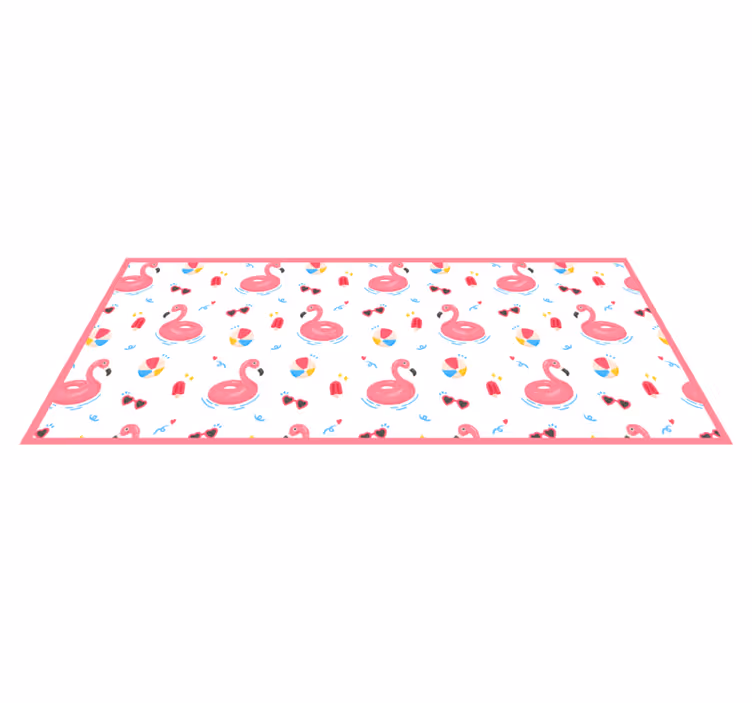 Serin flamingo desen mutfak yer karoları - TenStickers