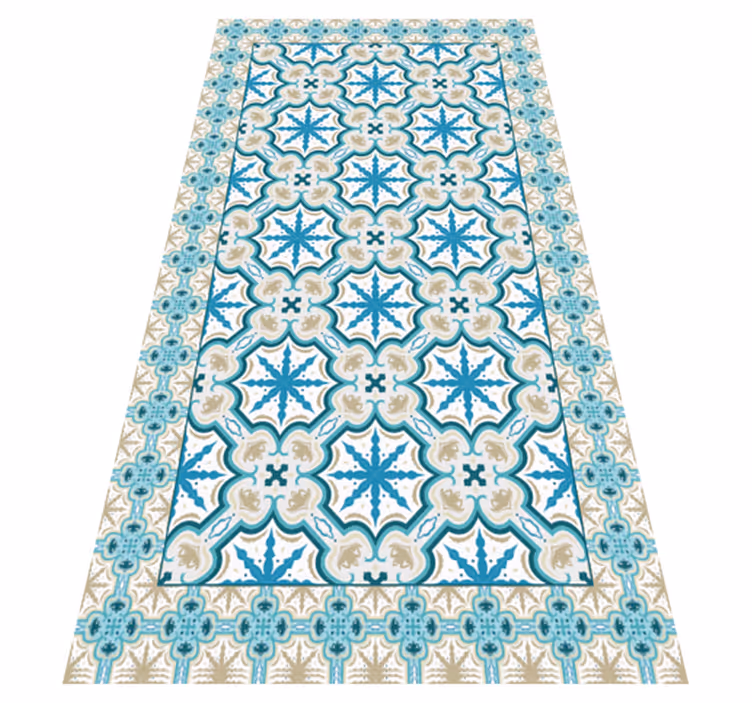 Mavi ve kahverengi beija vintage kilim - TenStickers