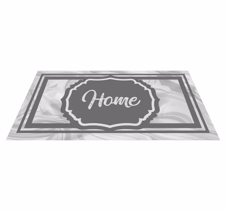 Gri selamlama ifadesi giriş salonu pvc halı - TenStickers