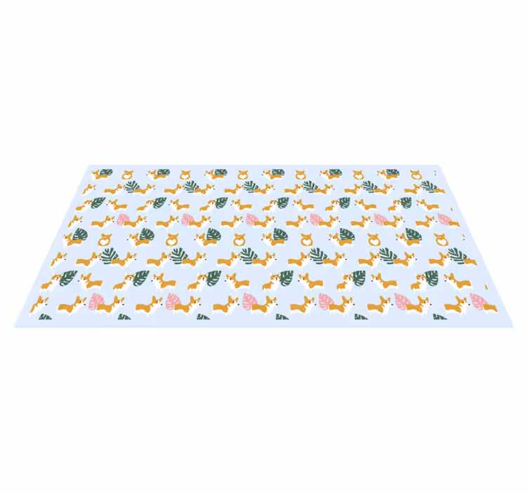Monstera ve köpekler Hayvan pvc halı - TenStickers