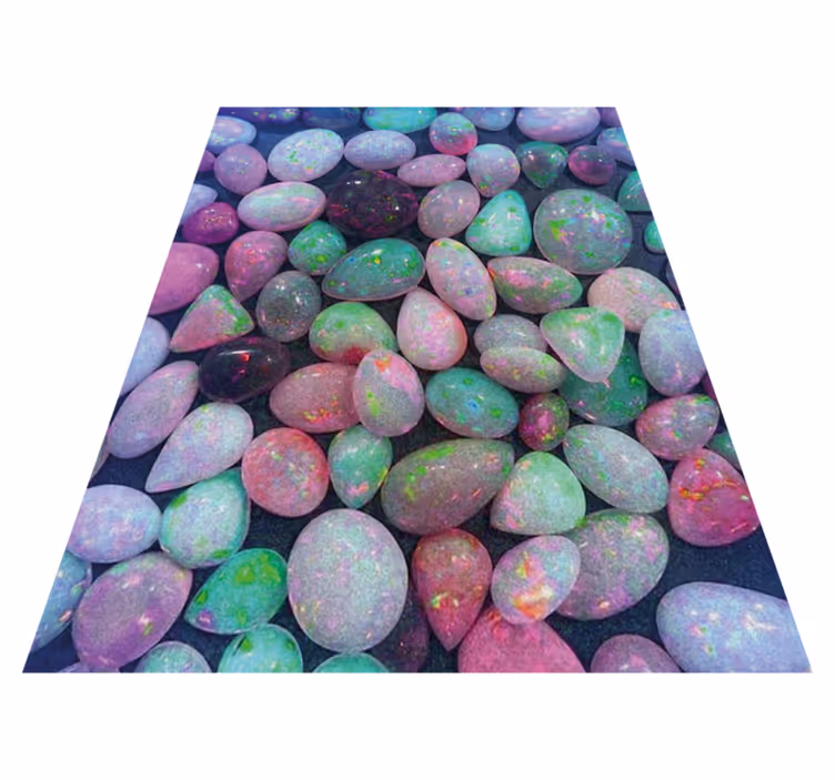 Küçük opal taş yer karoları - TenStickers