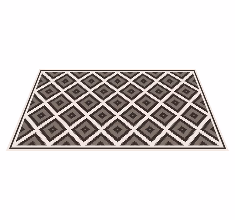 Elmas konsepti geometrik pvc halı - TenStickers