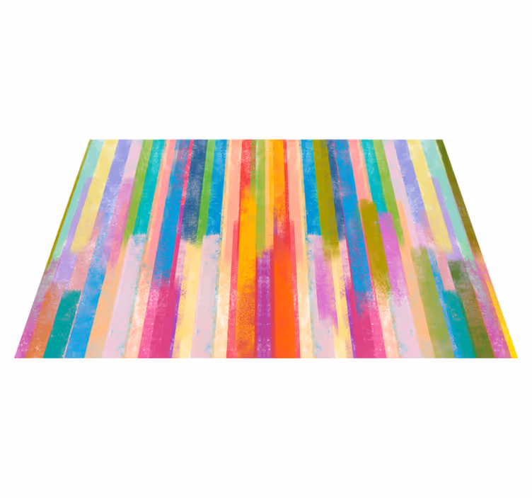 çok renkli vuruş mozaik vinil halı - TenStickers