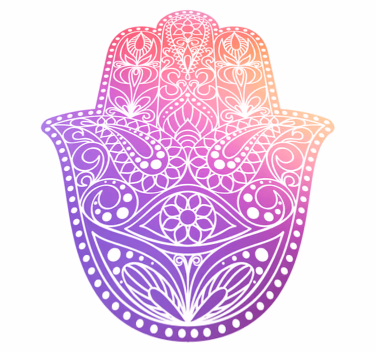 Mandala pvc halı el yapımı tasarım - TenStickers