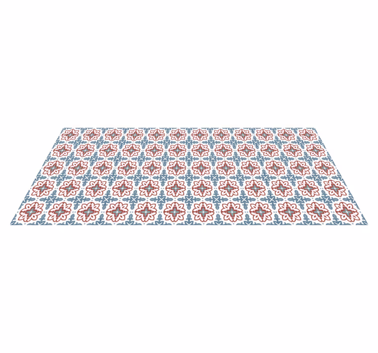 Botanik esintili element mozaic pvc halı - TenStickers