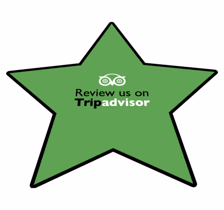 Bizi tripadvisor'da değerlendirin cümleleri ile pvc halı - TenStickers
