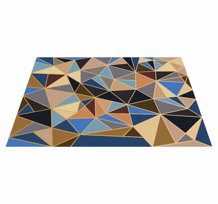 Geometrik renkli mozaik yer karoları - TenStickers
